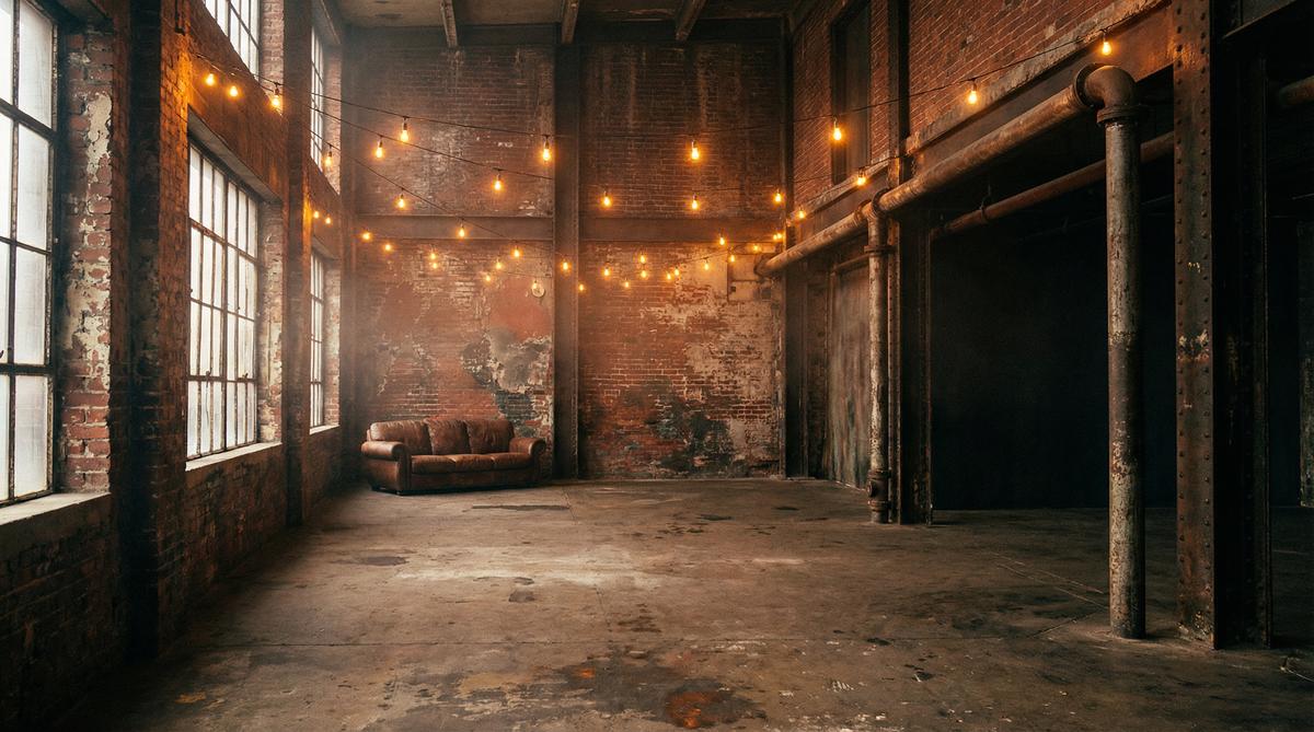 17c工业Loft仓库全景影像